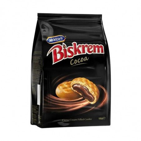 BISKREM BISCUITI CU CREMA DE CACAO 160G 12/BAX-BISDCOTTO