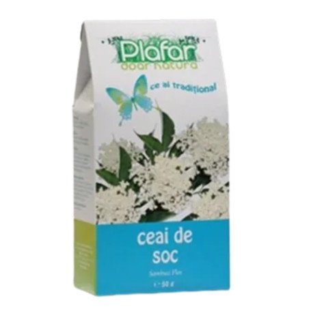 PLAFAR CEAI DE SOC - SAMBUCI FLOS, CUTII 50G - TISANA