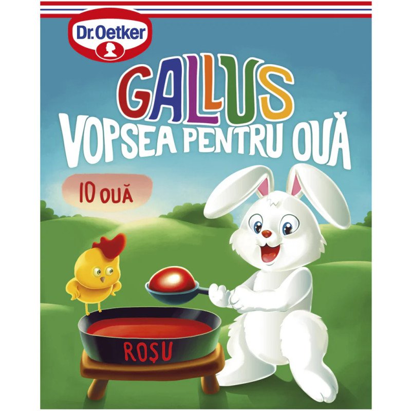 DR. OETKER VOPSEA DE OUA GALLUS ROSU 7 G