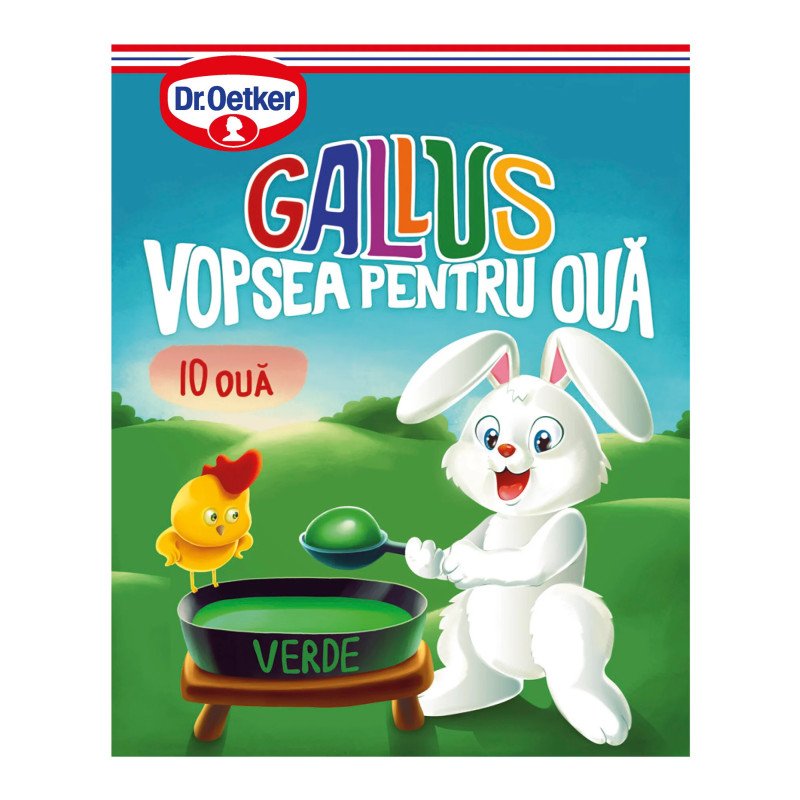 DR. OETKER VOPSEA DE OUA GALLUS VERDE 7 G