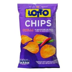 LOTTO CHIPS CHILI 60G/30BAX - CHIPS
