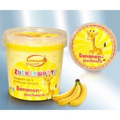 VATA DE ZAHAR CU GUST DE BANANA 50GR 6/BAX- ZUCCHERO FILATO AL GUSTO DI BANANA