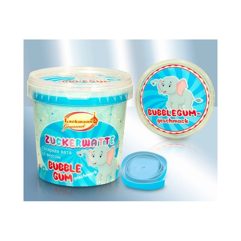 VATA DE ZAHAR CU GUST DE BUBBLEGUM 50GR 6/BAX- ZUCCHERO FILATO AL GUSTO DI BUBBLE GUM