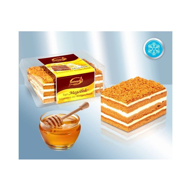 TORT "Medovik"  350G  SMANTANA SI MIERE 9/BAX  -  TORTA