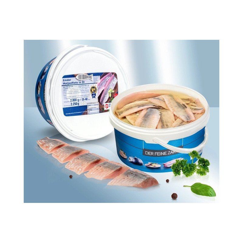 FILE DE HERING IN ULEI 2,8KG-Филе сельди в масле 2,8 кг, 35-40 шт, чистый вес сырья 2,250 кг