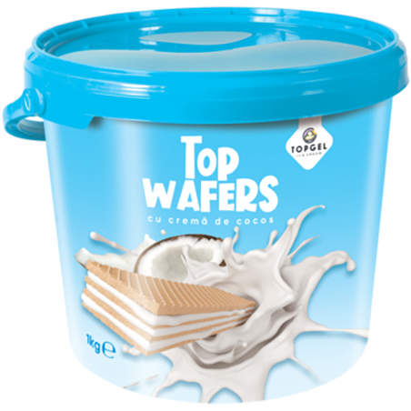 TOP GEL NAPOLITANE CREMA COCOS 900G - Wafer