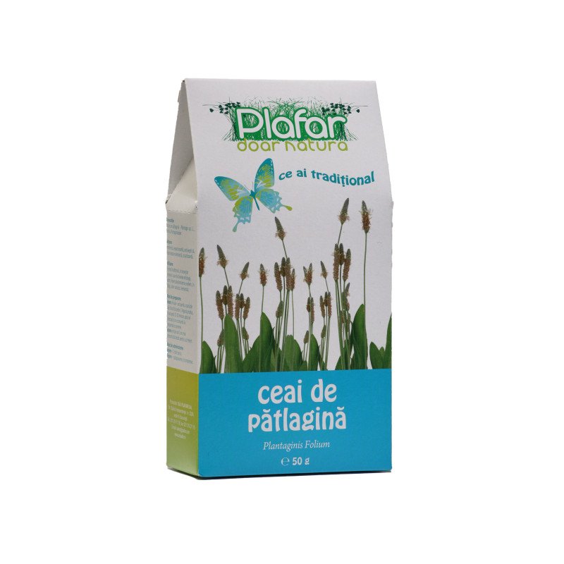 PLAFAR CEAI DE PATLAGINA-PLANTAGINIS FOLIUM, CUTII 50G - TISANA