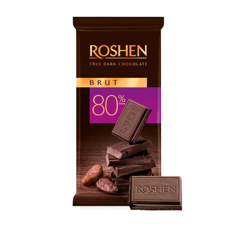 ROSHEN DARK CHOCOLATE 80% 85G - Cioccolato