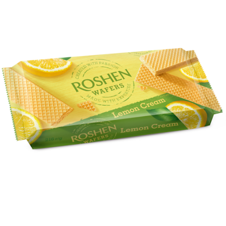ROSHEN WAFERS LEMON CREAM 210G - Wafer