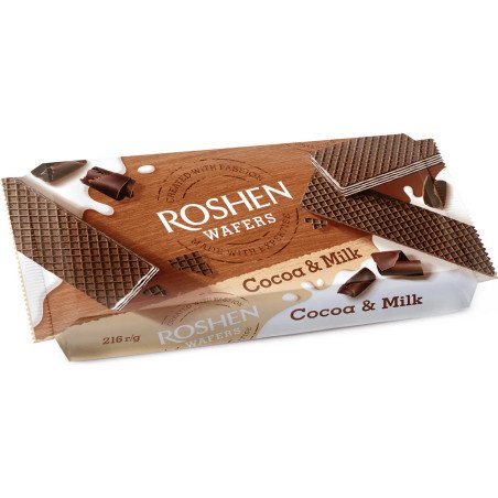 ROSHEN WAFERS COCOA &MILK - Wafer